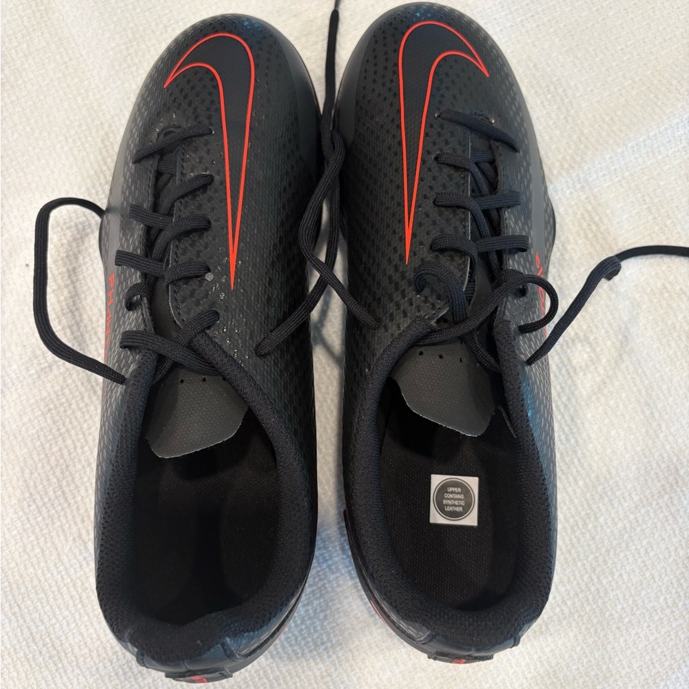 kids' nike jr phantom gt club mg soccer cleats red black - Picture 7 of 8
